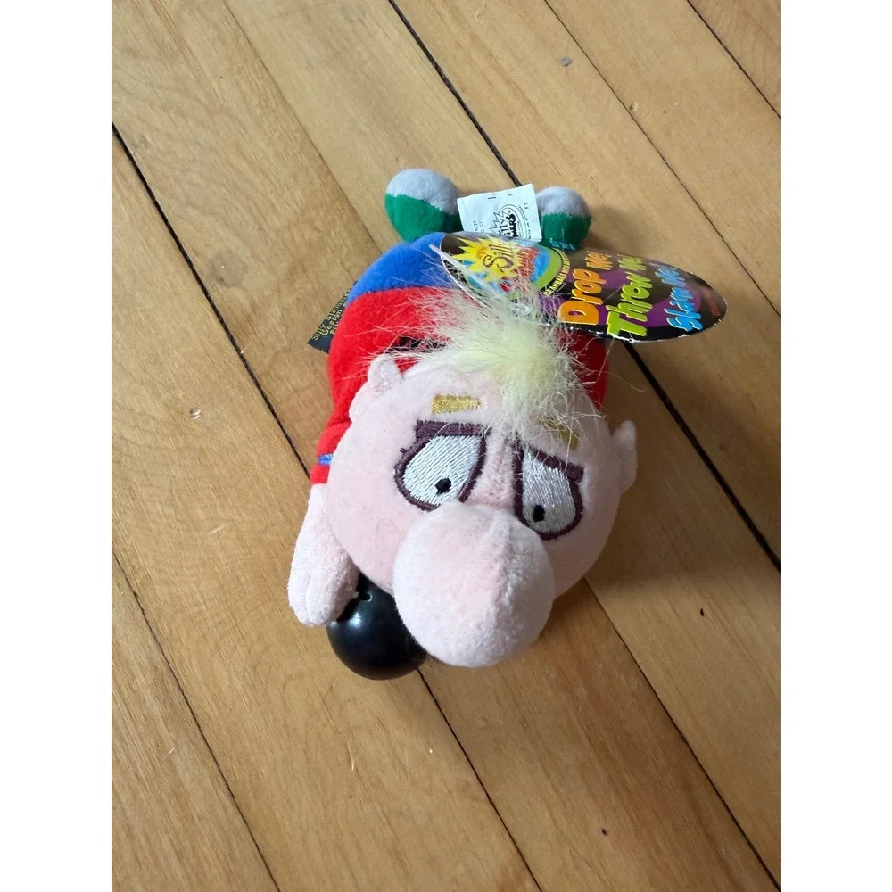 NWT Deadstock Vintage‎ Silly Slammers Beanbag Toys PINHEAD Bowling Plush sound